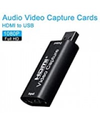Cartes de Capture Audio vidéo HDMI vers USB 1080p USB2.0 Enregistrement Via Un caméscope DSLR Action Cam pour l'acquisition Haute définition, la Diffusion en Direct