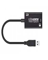 Cartes de capture audio vidéo HDMI vers USB 2.0/USB 3.0 4K 1080p avec caméra d'action DSLR pour acquisition haute définition et diffusion en direct