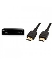 CGV Etimo 1T-2 Enregistreur numérique terrestre TNT HD & AmazonBasics Câble HDMI 2.0 haut débit Compatible Ethernet / 3D / retour audio [Nouvelles normes] 1,8 m