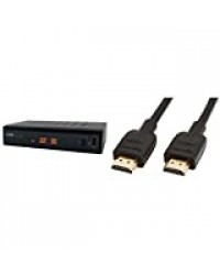 CGV Etimo T2-REC Récepteur/Enregistreur TNT HD pour Les Chaines gratuites françaises et allemandes & AmazonBasics Lot de 3 câbles HDMI 2.0 Haut débit Compatible Ethernet / 3D / Retour Audio 0,9 m