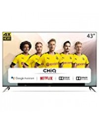 CHiQ 43 Pouces,Android 9.0,Smart TV, U43H7A, UHD, 4K, WiFi, Bluetooth, Google Play Store, Google Assistant, Chromecast bulit-in, Netflix, Video, Youtube