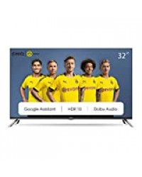 CHiQ L32H7A, 32 Pouces(80cm), Android 9.0, Smart TV, HD, WiFi, Bluetooth,Google Assistant, Netflix, Prime Video,2 HDMI, USB