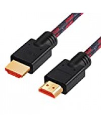 Chliankj Câble HDMI, High Speed avec Ethernet, 3D,1080P et Audio Return,1m 2m 3m 5m 10m 15m 20m 25m (10m)