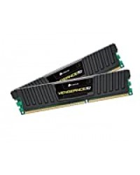 Corsair CML16GX3M2A1600C9 Vengeance LP 16GB (2x8GB) DDR3 1600 Mhz CL9 Mémoire pour ordinateur de bureau performante avec profil XMP. Noir