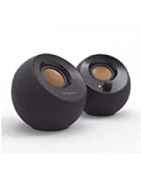 Creative Labs Pebble 4.4W Noir haut-parleur - Hauts-parleurs (2.0 canaux, Avec fil, 3,5 mm, 4,4 W, 100 - 17000 Hz, Noir)