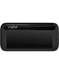 Crucial CT1000X8SSD9 X8 1To Portable SSD – Vitesses atteignant 1050Mo/s – USB 3.2 – Lecteur d’état solide externe, USB-C, USB-A