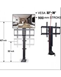 DCHOUSE Support de télévision plasma/LCD motorisé pour levage et gain de place avec prise britannique