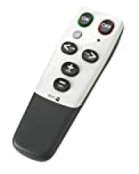 Doro - HandleEasy 321rc - Télécommande universelle pour TV ou chaîne Hi-Fi - Utilisation facile - Blanc/noir