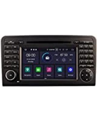 Drohneks Android 10 DVD de Voiture GPS Radio Unité de tête stéréo Navigation 64 Go BT 4 Go Ram WiFi Compatible avec Mercedes Benz ML W164 GL 2005-2012 Contrôle de Roue Bluetooth Steeirng