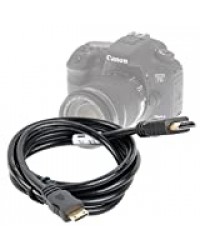 DURAGADGET Câble Mini HDMI - HDMI pour Canon EOS 60D, 500D, 550D, 600D SLR – branchez Votre Appareil Photo à Votre TV/vidéoprojecteur