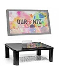 Duronic DM055 Réhausseur d’écran/Support pour écran d’Ordinateur/Ordinateur Portable/écran TV avec Hauteur Ajustable de 4 à 15 cm – Surface de 40 x 28 cm