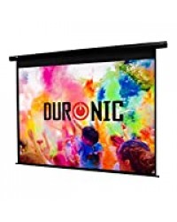 Duronic EPS80 /43 Ecran de projection électrique motorisé 80 pouces 4:3 – 163 x 122 cm – Fixation mur ou plafond - 4K Full HD 1080 3D Gain 1.0 - Idéal pour Home cinéma / Présentations / écoles / campus / PRO