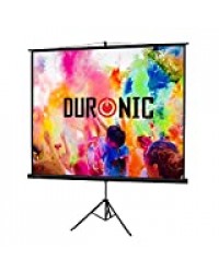 Duronic Tps86/43 (Noir) de bureau école | | | de théâtre cinéma | Maison | trépied Vidéoprojecteur écran – 218,4 cm-écran 4 : 3 (écran : 175 cm (L) x 131 cm (H))