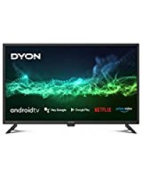 DYON Smart 32 AD Téléviseur HD Triple Tuner, Google Play Store, Google Assistant, Prime Video, Netflix, télécommande BT avec Micro [Année modèle 2021]