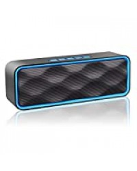 Enceinte Bluetooth Portable, Aigoss Haut Parleur sans Fil, Bluetooth 4.2 Subwoofer, Son HD Stéréo, Mains Libres Téléphone, Radio FM, Carte TF Support, pour iPhone, iPad, Samsung etc