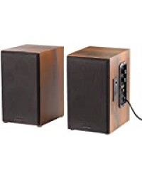 Enceintes stéréo bluetooth actives 80 W design bois MSS-90.usb