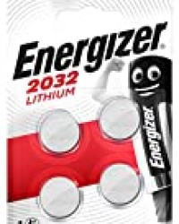 Energizer CR2032 Piles Bouton au Lithium, Lot de 4