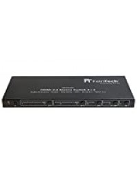 FeinTech VMS04201 Commutateur Matrix Switch HDMI 4 x 2 avec extracteur Audio Ultra HD 4K 60 Hz HDR