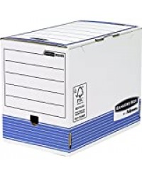 Fellowes 0028501 Boite d'Archives Banker Box System A4 Montage Automatique - Dos de 20 cm Bleu