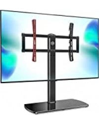 FITUEYES Support TV sur Pied pour écrans de 32 à 80 Pouces LED LCD Plasma Hauteur Réglable Charge Max 50 kg TT107006GB
