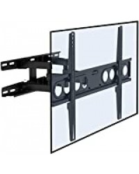 Fleximounts A22L Support Mural TV Articulé Mouvement Flexible Inclinable Pivotant pour Télé Plat 4k HD LED LCD 32-70 pouces/81-178cm, Charge 35kg