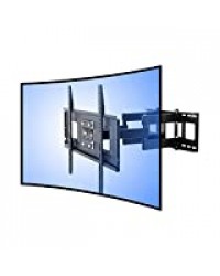 Fleximounts CR1 Support pour Écran Incurvé Support Mural pour Les Écrans Plats et Incurvés pour UHD OLED 4k Samsung LG Vizio etc TVs de 32-65 pouces/81-165cm