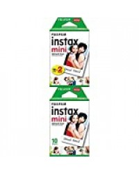 Fujifilm - Twin Films pour Instax Mini - 86 x 54 mm - 10 feuilles x 2 paquets + 10 feuilles x 1 paquet