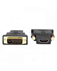 Ganvol Adaptateur DVI vers HDMI, 1080P Full HD, Adaptateur Vidéo HDMI Femelle - DVI-D mâle 24+1 pins, Contacts Or 24k