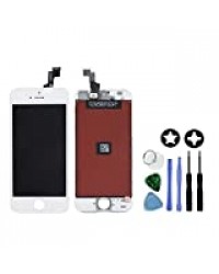 GEEK PLACE - Ecran LCD iPhone 5S/Se de Remplacement - Complet - 4" - Ecran Retina - Kit d'Outils Complet Offert - Grade AAA - Blanc