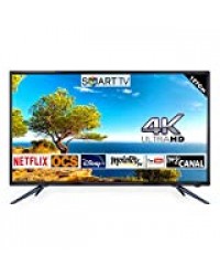 gefroy AIWA LED503UHD Téléviseur LED 50" 127 cm 4K avec Android Smart TV: Netflix, Youtube, Prime/WiFi / 3 HDMI / 2 USB