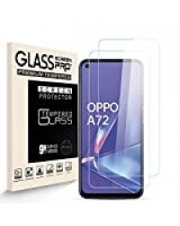 Generies HJX Verre Trempé Protecteur D'écran pour Oppo A72 [2 pièces], Dureté 9H, 2.5D Haute Définition, sans Bulle, Résistant à la Rayure Film Protecteur pour Oppo A72