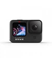 GoPro HERO9 Black - Caméra embarquée étanche avec écran LCD avant et écran tactile à l’arrière, vidéo 5K Ultra HD, photos 20 MP, diffusion en direct 1080p, webcam, stabilisation