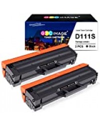 GPC Image Cartouche de Toner Compatible pour D111S MLT-D111S (2 Noir) pour Samsung Xpress SL M2070FW M2026W M2070W M2026 M2022W M2070 M2022 M2020 M2020W M2021 M2071 M2070F M2071FH M2021W M2071W