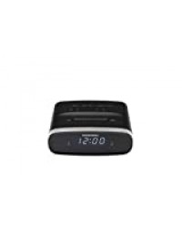 Grundig Sonoclock 1500 Réveil Noir avec Chargement USB Tuner FM Fonction réveil Fonction Veille
