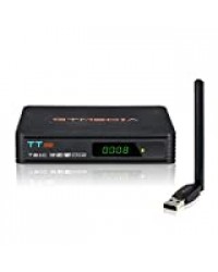 GT MEDIA Décodeur TNT Récepteur, TT Pro DVB-T2 + DVB-C, Decodeur TNT HD pour TV - Adaptateur TNT HD - Boitier TNT - Tuner TNT - Soutien HDMI 1080P antenne USB WiFi
