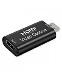 GZW-Shop Cartes de Capture Audio vidéo vers USB 2.0 Full HD 1080p 60fps Enregistrement HDMI pour la Diffusion en Direct HD