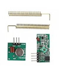 HALJIA 433 MHz émetteur RF Module récepteur sans Fil Lien Ensemble de kit Compatible avec Arduino Raspberry Pi