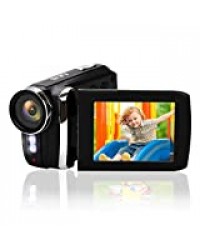 Heegomn Caméscope numérique débutant pour Enfants/Enfants/Adolescents, Mini caméra vidéo 1080P HD / 12MP/2.8" LCD/Batterie Rechargeable/Zoom numérique 8X Camcorder