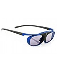 Hi-SHOCK BT Pro Deep Heaven | Smart actives lunettes 3D pour TV 3D Samsung, Panasonic, SharpHisense (2012-2019*) | comp avec SSG-3570 CR, TDG-BT500A, TY-ER3D4ME [120 Hz rechargeables 32 gr]
