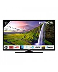 Hitachi Téléviseur LED 32" 80,01cm Full HD avec Alexa/Smart TV: Netflix, Youtube, Prime/WiFi/Bluetooth / 3 HDMI/PC/USB
