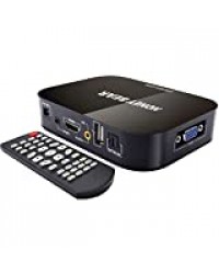 Honey Bear 1080p HD TV Mini Media Player - MKV - Lit Tous Les Fichiers De Disques Durs USB / Flash Drives / Cartes Mémoire - HDMI et Câbles AV Inclus