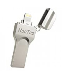 HooToo Clé USB iPhone Clé USB 64 Go 3.0 Compatible avec iPhone iPad Macbook Mémoire Stick avec Connecteur Lightning, Clef USB 3.0 64 Go