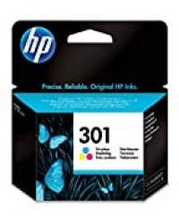 HP 301 cartouche d'encre Trois Couleurs (Cyan, Magenta, jaune) Authentique (CH562EE) pour imprimantes HP DeskJet, HP ENVY et HP OfficeJet