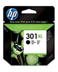 HP 301XL Cartouche d'Encre Noir Grande Capacité Authentique pour HP Envy 4505 et HP DeskJet 1050/1512/2548/3057A (CH563EE)