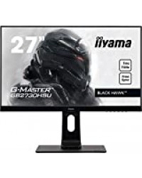 Iiyama G-Master Black Hawk GB2730HSU-B1 Moniteur Gaming 27" Full HD 1 ms Freesync 75 Hz VGA/DP/HDMI Hub USB Pied réglable en hauteur Multimédia Châssis Slim Noir