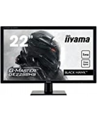 iiyama GMaster Black Hawk GE2288HS Moniteur Gaming 21,5'' Full HD 1 ms Fresync 75 Hz VGA/DVI/HDMI Multimédia Noir