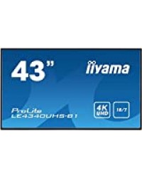 iiyama Prolite LE4340UHS-B1 Moniteur grand format 43" AMVA 4K UHD VGA/HDMI Utilisation 18/7 Noir