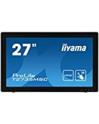 iiyama Prolite T2735MSC-B2 Moniteur tactile Multi-Touch P-Cap 27" LED Full HD VGA/DVI/HDMI Multimédia Traitement Noir