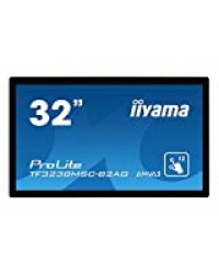 iiyama Prolite TF3238MSC-B2AG - Classe 32" (31.5" visualisable) écran LED - signalisation numérique - avec écran Tactile 1920 x 1080 - système de rétroéclairage en Bordure par Del Edge-Lit - Noir