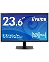 iiyama Prolite X2474HS-B1 écran Plat de PC 59,9 cm (23.6") Full HD LED Noir - Écrans Plats de PC (59,9 cm (23.6"), 1920 x 1080 Pixels, Full HD, LED, 4 ms, Noir)